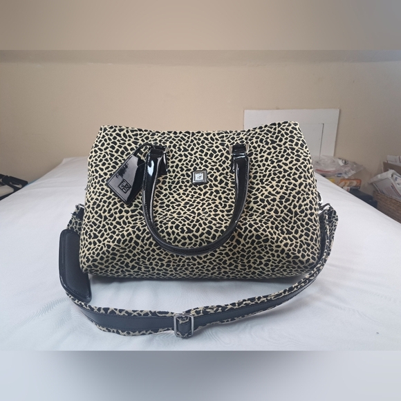 EUC DIANE VON FURSTENBERG Madagascar Collection Tiger Print Canvas XL Bag - Picture 7 of 16